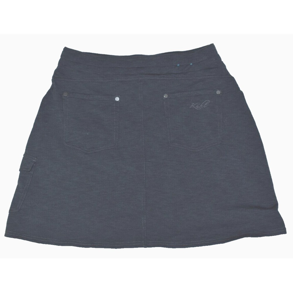KUHL Mova Women's Mini Skort Skirt Size S Gray Drawstring Stretch Outdoors